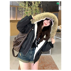美式棉服女款2025新款冬季棉衣座山雕派克服小个子短款棉袄外套潮，男装棉衣，星座813-2