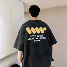 量大优可供抖音视频支持得物品质配合二开美式水洗短袖t恤SX81，男装T恤，电商A486
