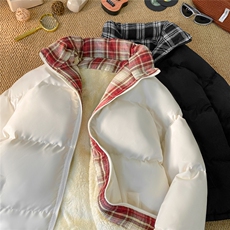 格子棉衣升级加绒款棉服男女装棉衣面包服棉袄外套1664-P55，男装棉衣，星座207