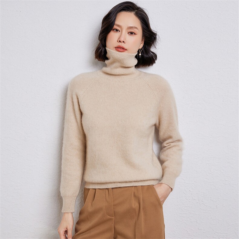 时尚高领羊毛衫羊毛保暖舒适优雅百搭,女装羊毛衫,温伦斯特羊绒