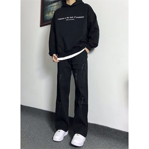 自家图，cleanfit漆点牛仔裤男秋冬显瘦显腿长裤子KZA36-P55图片