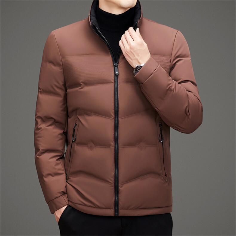 新款中老年羽绒服外套男款冬潮流休闲面包服羽绒服大衣MYA-66P175,男装羽绒服,钱塘723
