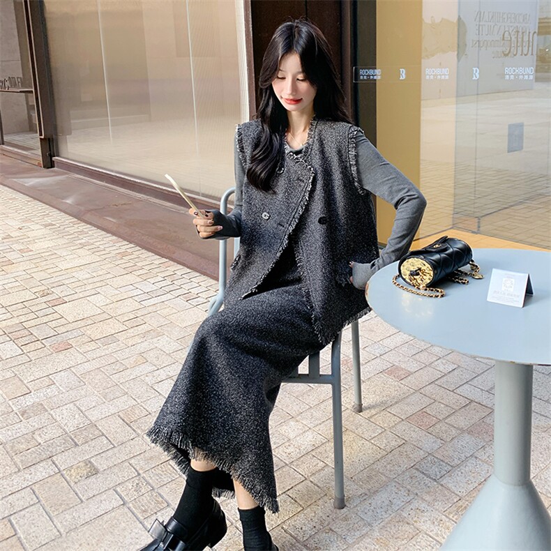 现款现货，小香风三件套2530-P225-338-马甲套裙两件套P190-K288,女装套装/套裙,浙宝276（原081）