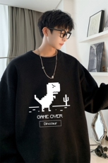 圆领毛衣男大码针织衫男毛线衣线衫M67315-P45加绒款-P65，男装针织衫/毛衣，电商A040
