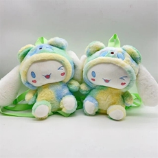 8190扎染玉狗狗双背包,聚朋毛绒玩具 8190扎染玉狗狗双背包,聚朋毛绒玩具