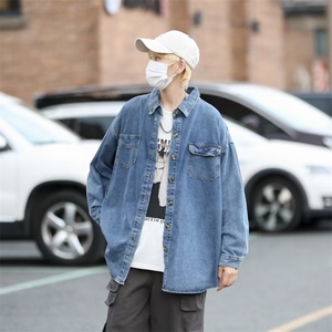 牛仔外套男款春秋季潮牌美式工装夹克港风痞帅M2063-P55图片
