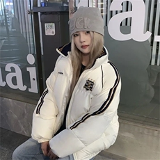 新款棉服女冬季复古藏青色宽松oversize学院风休闲百搭外套JK9003，男装棉衣，星座516A