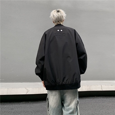 B225-W8659-P72-X99-纯色美式高街夹克-聚酯纤维--现货，男装夹克，电商B225
