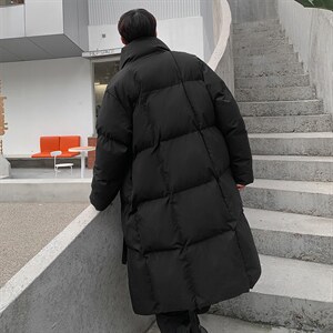 基地-MY994-P168冬季新款飘带中长款棉衣男同款棉服暗黑风控228,男装棉衣,电商B280-1（原A049）