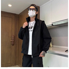 潮牌复古新款棉服宽松机能风夹克情侣户外休闲百搭痞帅外套冲锋衣，男装夹克，星座506A
