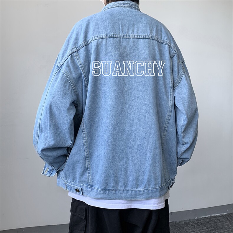 牛仔夹克男大码牛仔外套男茄克NJ77229-P60,男装夹克,电商A040