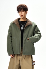 新款高街大口袋工装加棉舒适夹克棉衣外套男M24993-特P85控158，男装夹克，电商A001