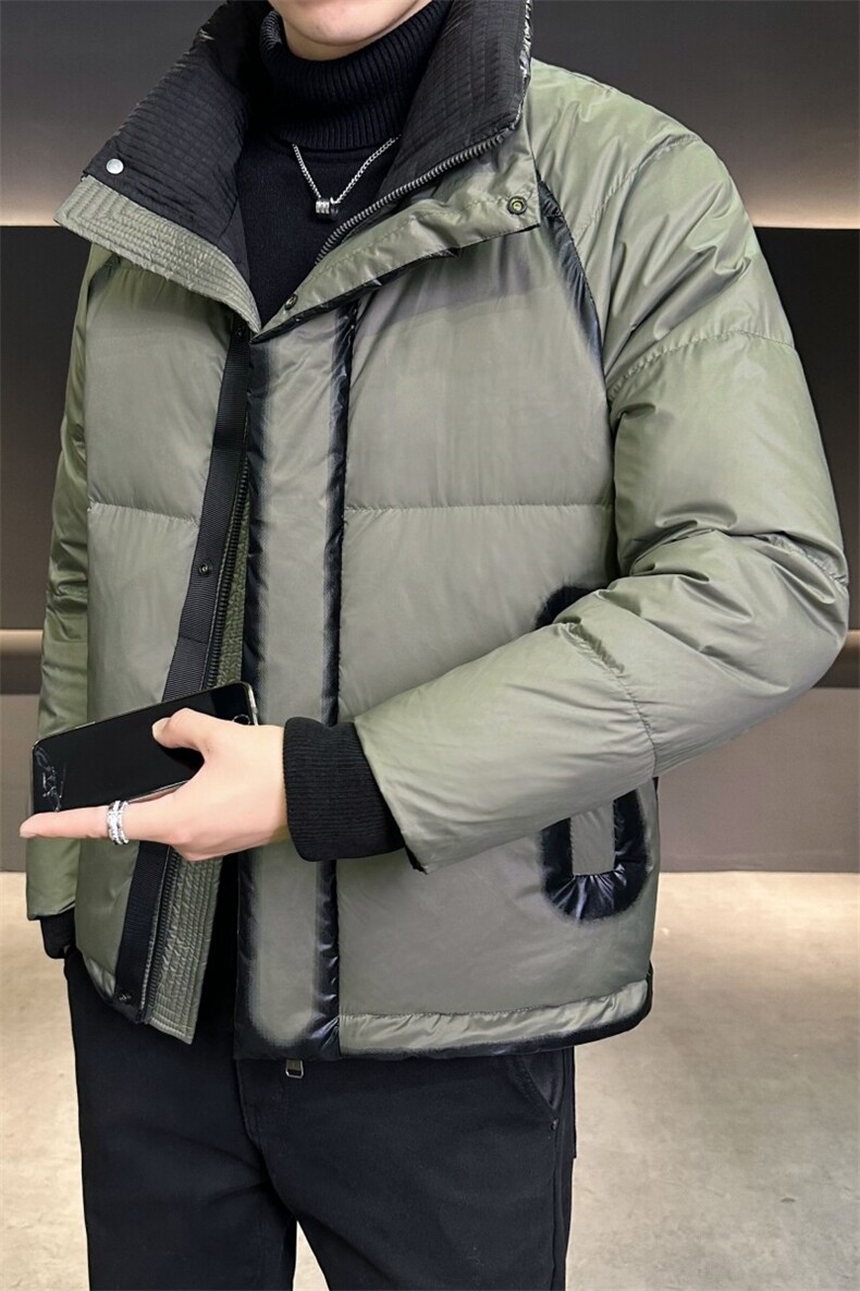 2024新款男士羽绒服立领拼色冬装外套50绒B240-YR26-P225,男装羽绒服,电商B240