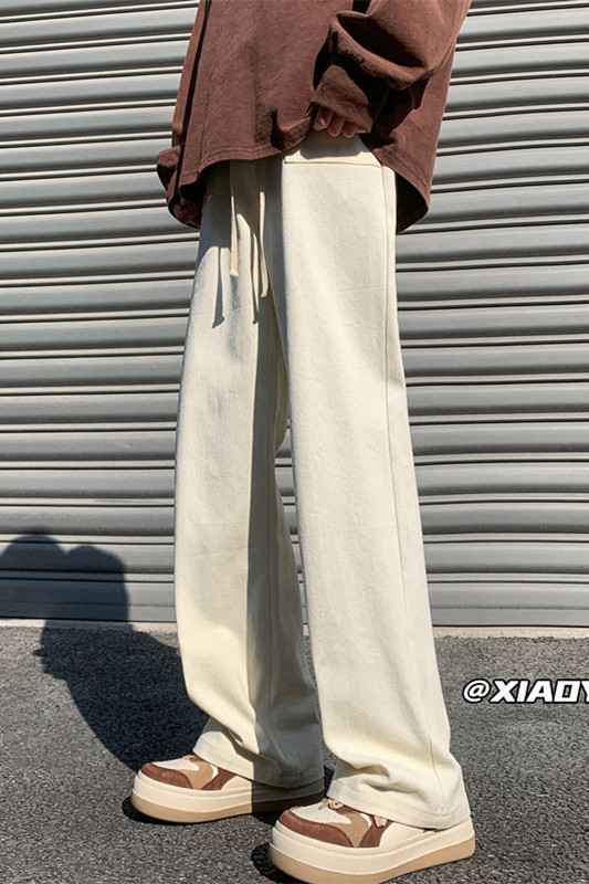 XZ616早秋季新款重磅纯棉百搭宽松直筒休闲长裤TY519P45控58,男装休闲裤,星座512A（原616）