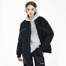 现货2色秋冬带帽可拆卸飞行服外套棉服夹克，男装夹克，电商A105