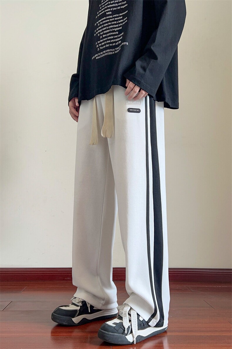 青少年休闲卫裤潮牌经典条纹运动直筒裤子XZ301b-2-332-Z特P32,男装休闲裤,星座301B-2（原A443-1）