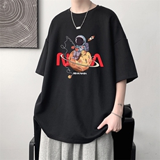 纯棉短袖t恤男大码半袖打底衫宽松体恤衫DX17287-P20大皂风，男装T恤，电商A040