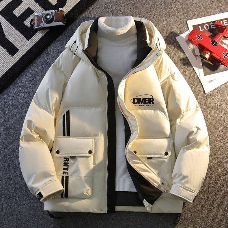 标90绒79006-特P258秋冬新款羽绒服男加厚外套港风宽松学生外套，男装羽绒服，电商D310B