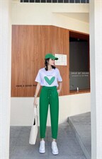 夏季新款！立体钻石针织萝卜裤，其它，欧洛风琴