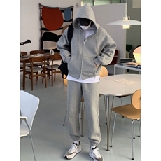 DY149-P50春装韩版大廓形双层卫衣男外套连帽开衫夹克-网图现货，男装夹克，星座603-2