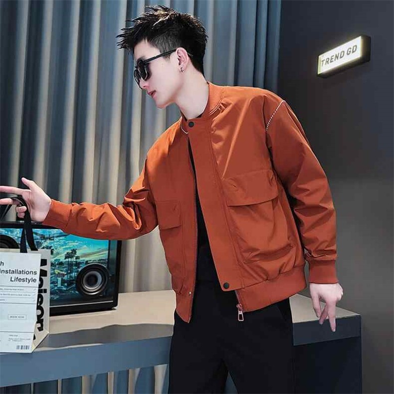 1506-1/JG711/P62男款春秋季高级感痞帅棒球服百搭工装外套1,男装工装外套,星座1506-1