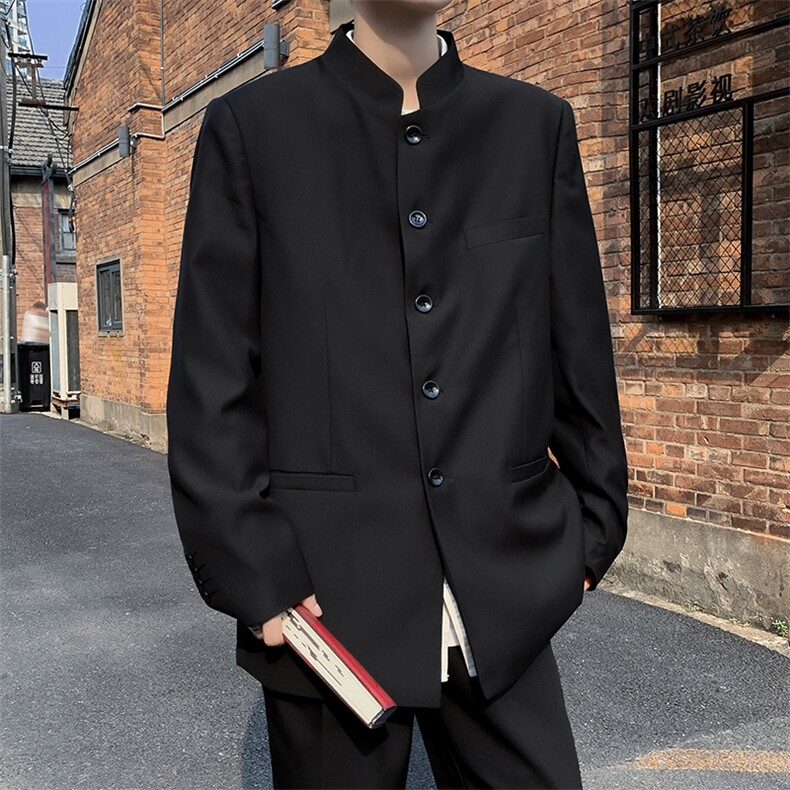 立领中山装男青年韩版休闲西装帅气风西服外套XZ01161-P58,男装西服,星座308B-2