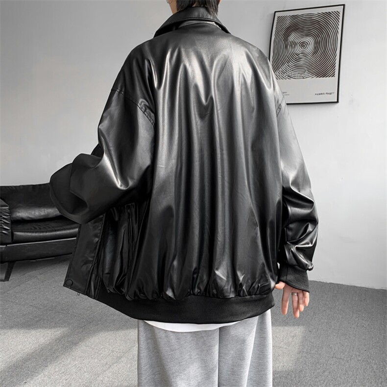春款皮衣夹克男士2026新款美式潮牌痞帅机车高级感外套J020-P62，男装夹克，星座308B-1