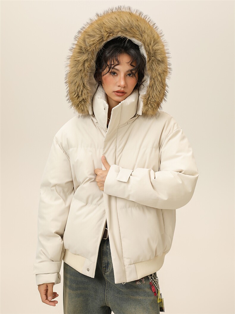 潮流宽松连帽棉服高街潮牌休闲棉衣A161-9986,男装棉衣,电商A161