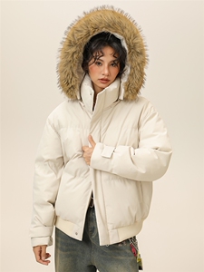 潮流宽松连帽棉服高街潮牌休闲棉衣A161-9986图片
