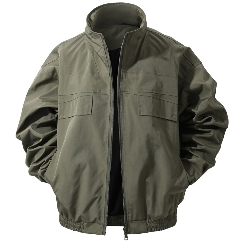 JK009立体白底 春季工装美式游骑兵夹克 聚酯纤维(M-5XL)TP55图片