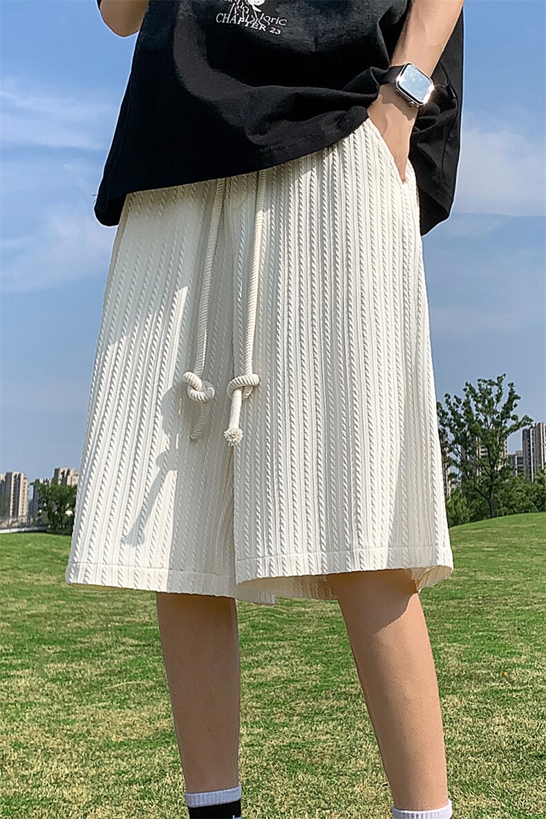夏提花冰丝短裤男港风宽松休闲篮球运动五分中裤XZ514-2-1536-P38,男装牛仔裤,星座514-2(原B239)