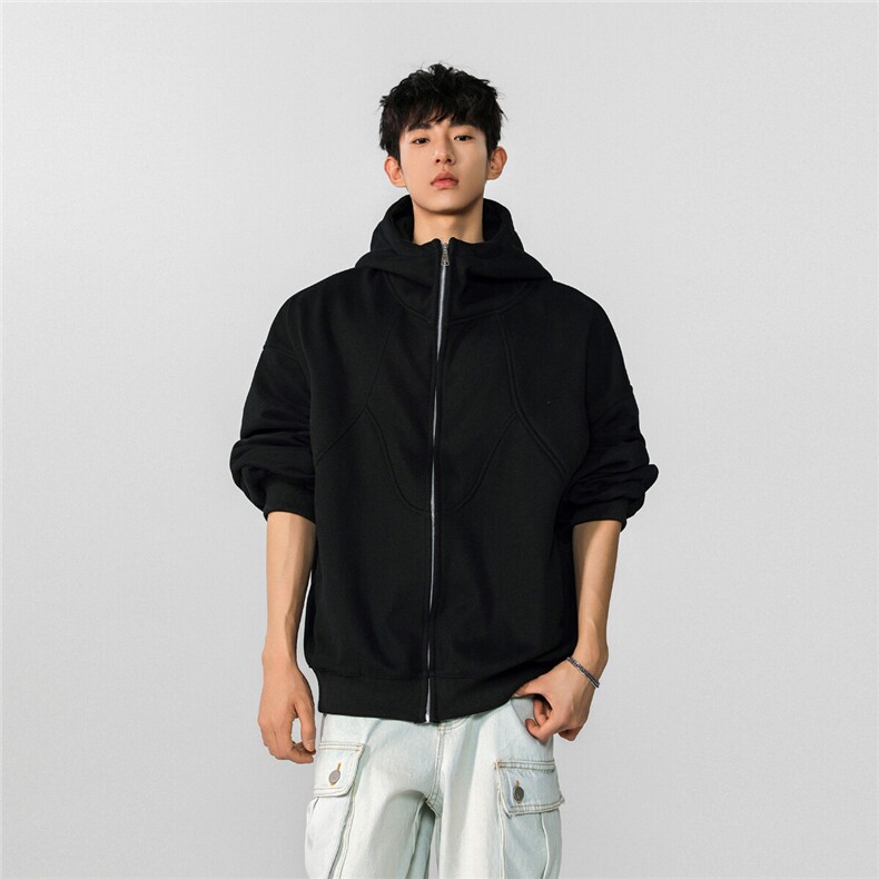 XZ809A/XS07/特P75/控118/加绒特P85/控128重磅连帽开衫卫衣,男装卫衣,星座809A(原222-1)