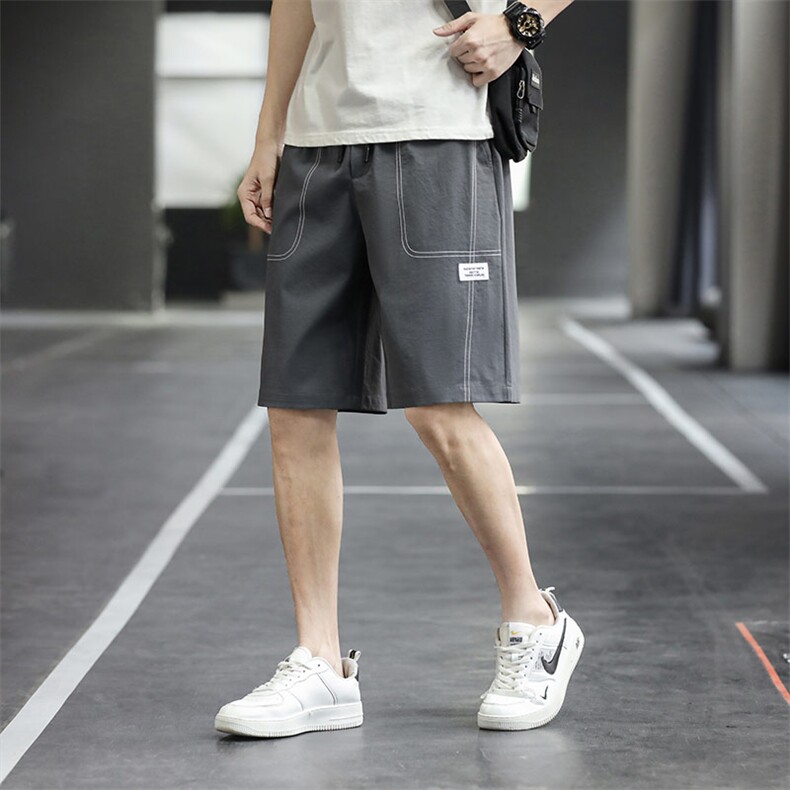 夏季新款短裤男宽松潮流港风百搭休闲五分裤运动短裤325-P20控48,男装牛仔裤,星座717