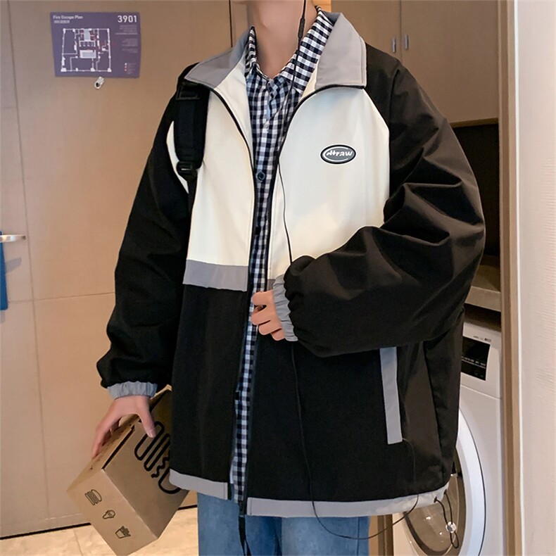 秋款棒球服夹克外套男潮牌潮流字母刺绣情侣学生22126-P65控108,男装夹克,星座717