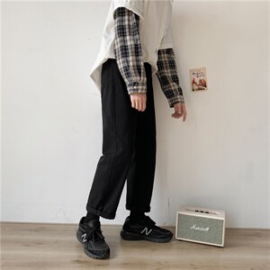 大量现货/主推港风宽松米白牛仔裤A338-1/HK23/P50图片