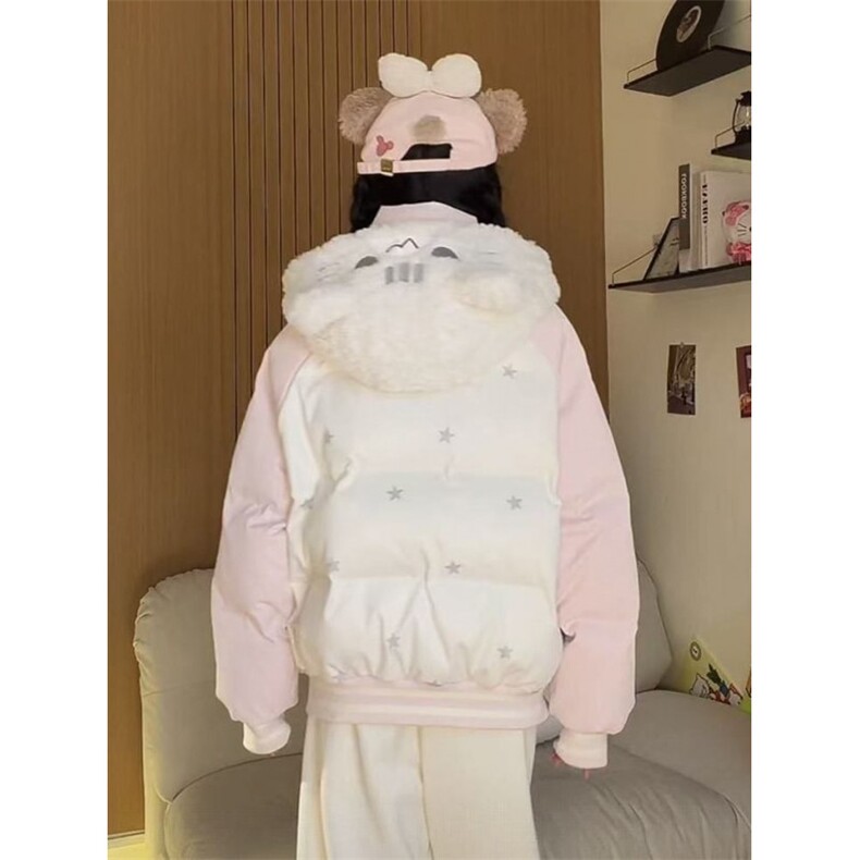 1506A/G78530/P99新款宽松保暖魔术贴小猫面包服1,男装棉衣,星座1506A