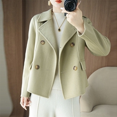 2025年秋季新款女士百搭开衫，女装针织衫/毛衣，乾庄羊绒