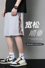 新款复古ins风短裤夏季新款男士潮流舒适百搭裤子DK7867-P43，女装休闲裤，星座717