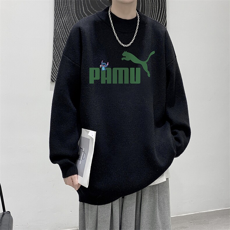 控68半高领毛衣男士大码针织衫男毛线衣男M18227-P45加绒款-P65,男装针织衫/毛衣,电商A040