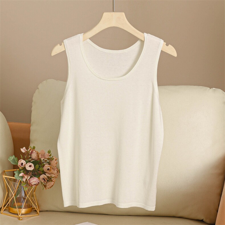 2025年秋季单件套头宽松型吊带时尚百搭纯色简约大方，女装背心吊带，贵皇羊绒四店