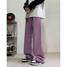 多巴胺紫色牛仔裤男女韩版潮直筒百搭2026夏季ins长裤RK2676-P38，男装牛仔裤，星座412-2
