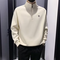 拉链长袖T恤青少年打底衫小衫长袖吸汗T恤修身显瘦卫衣打底潮流，男装T恤，星座506A