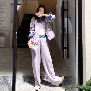 现?货?春款小香风休闲夹克套装2D151-F703-P195-K298图片