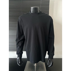 现货潮2026春装长袖t恤打底衫螺纹长t恤中性t005白18彩19单+1，男装T恤，电商C310