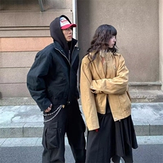 美式复古外套男女2025新款设计感小众立领飞行员夹克短款情侣上衣，男装夹克，星座506A