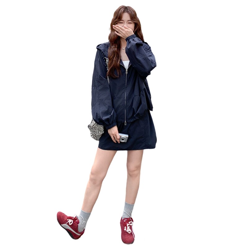 出货中25秋新款藏青色工装两件套2C198-6501-P165K248,女装套装/套裙,2C198