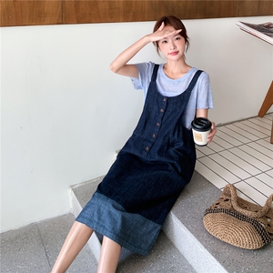 时尚套装女2025夏季新款背带裙两件套图片