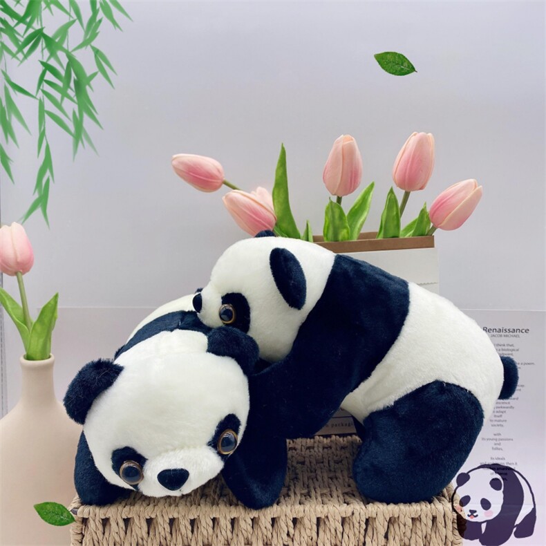 趴熊猫，米亚毛绒玩具厂
