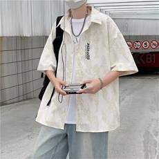 网络图现货夏季旅游露营风衬衫男RYC04-P40，男装T恤，星座1005-4