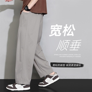 潮流前线日系潮牌夏季新款男士设计感宽松休闲裤CK2317-P45图片